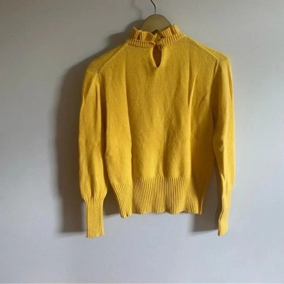 J. Crew Yellow Wool Blend Sweater - Picture 2 of 10